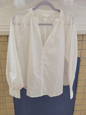 H&M White Women's Button-Up Shirt